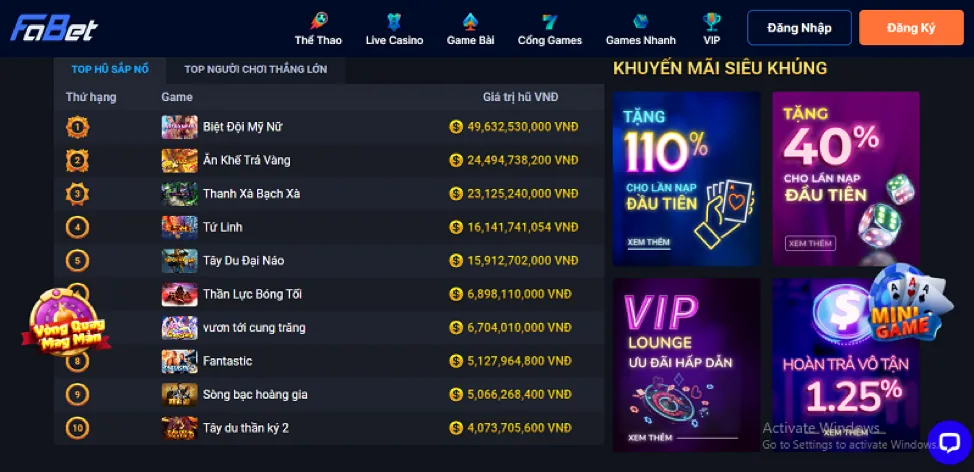 Sự kiện đặc biệt Hubet88